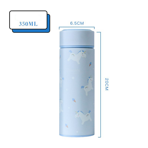 thermos bouteille isotherme licorne bleu