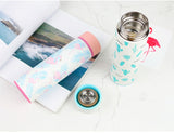 thermos bouteille isotherme flamant rose