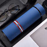 thermos bouteille isotherme bleu