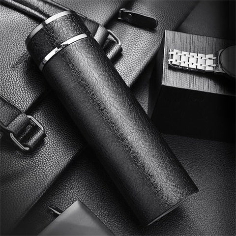 thermos bouteille isotherme cuir